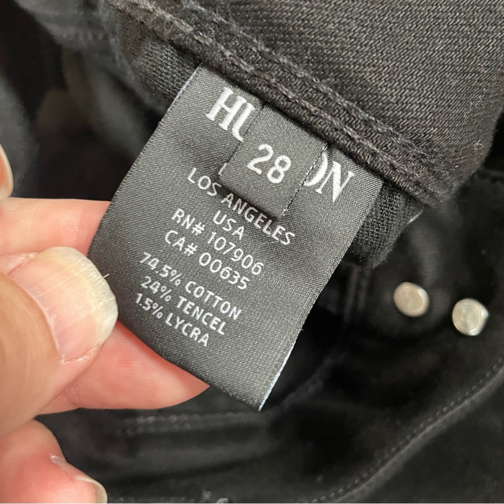 Hudson Collin flap black jeans 28 - Picture 5 of 6